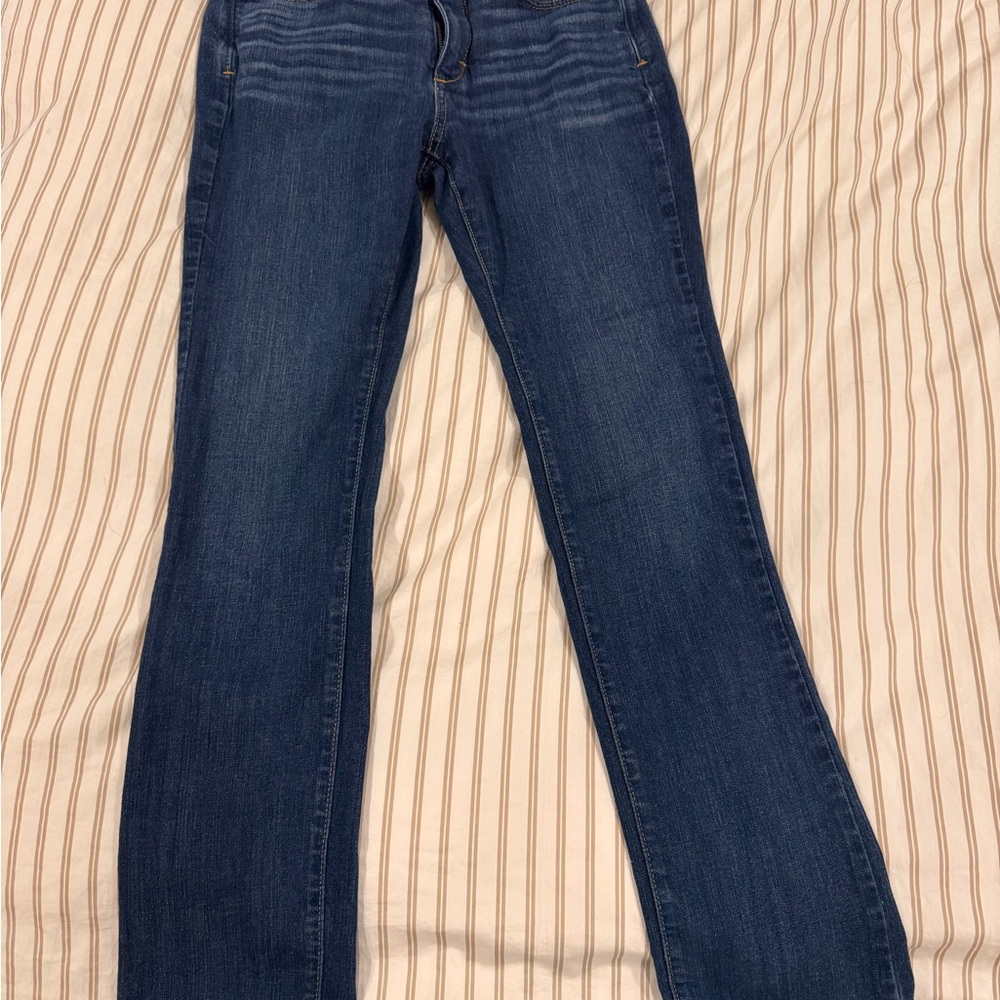 SPANX Blue Straight Leg Jeans Classic Fit